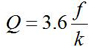 渦輪流量計公式